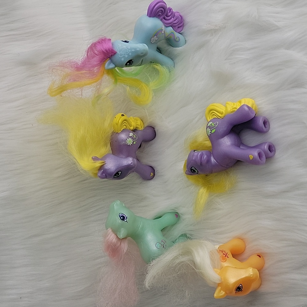 MY LITTLE PONY McDonald's Bundle of 5 Collectible Nostalgic Y2K Retro Toy Figure